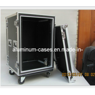 Aluminium Flightcase Rack Case mit 4 Rollen